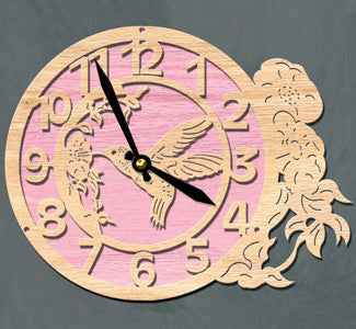 Wall Clock - Hummingbird