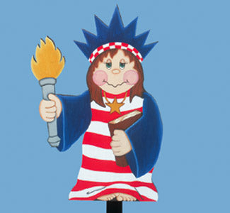 Ms Liberty and 4th of July Signs Woodcraft Pattern (F)