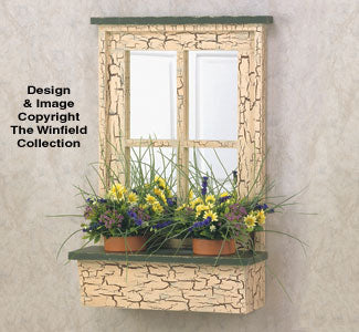 Rustic Window Planter Wood Planter(F) - The Winfield Collection