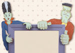 Halloween Peeking Pals Pattern #2