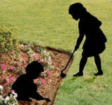 Garden Kids Shadow Woodcraft Pattern