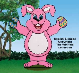 Dancing Bunny Woodcrafting Pattern