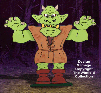 Angry Action Ogre Woodcraft Pattern