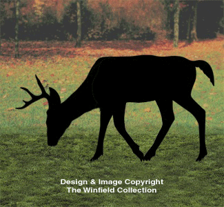 Action Feeding Deer Woodcrafting Pattern