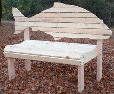 Salmon Fish Bench Woodworking Pattern
