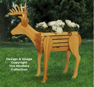 Deer Planter Woodworking Pattern