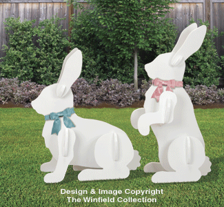 Large Yard Rabbits Pattern - The Winfield Collection