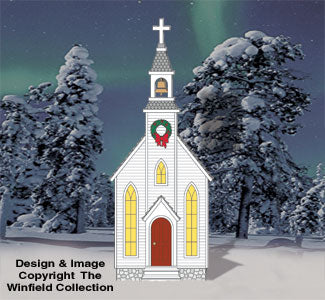 Giant County Church Woodcraft Pattern - The Winfield Collection