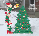 Tree Decorating Elves Woodcraft Pattern