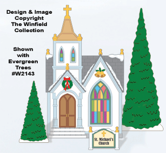 Christmas Village Church Pattern