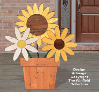 Pallet Wood Flowers Pattern - The Winfield Collection