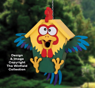 Ridiculous Rooster Birdhouse Pattern - The Winfield Collection