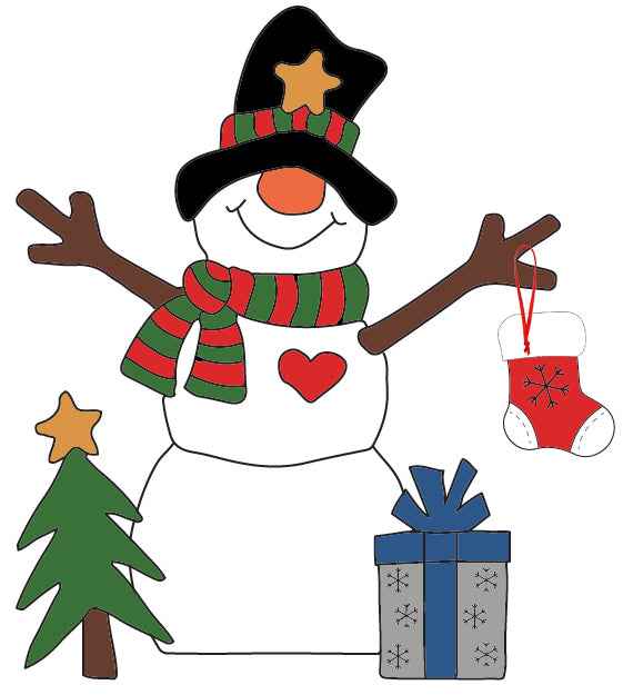 Christmas Gnome Snowman Pattern