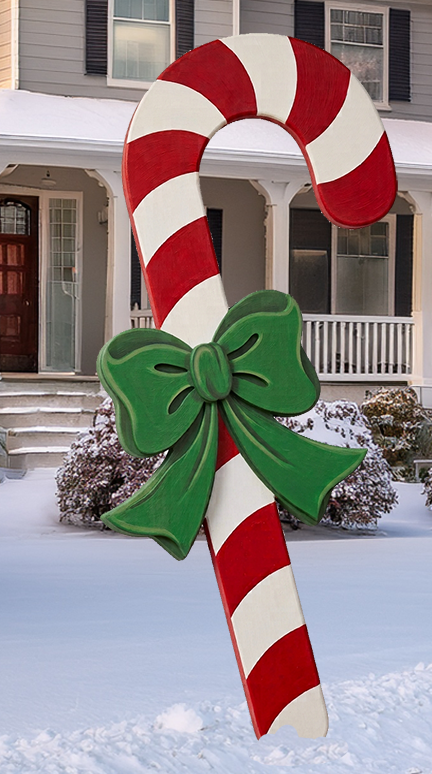 Jumbo Candy Cane Pair & Bows Premium Pattern