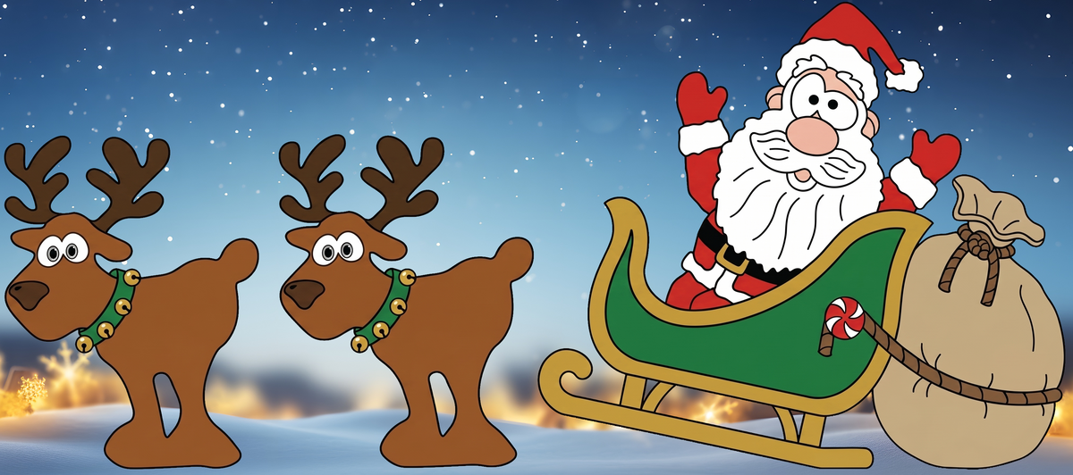 Heavy Load Santa Pattern