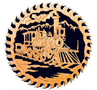 Winter Train Circular Saw Blade Project Pattern