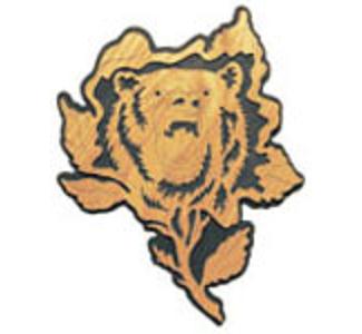 Muster des Grizzly/Rose Wildflower-Projekts