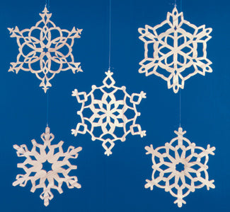 Scroll Saw Snowflakes Large Ornament Project Patterns(F) - The Winfield Collection