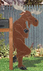 Leaning Moose Woodcrafting Pattern