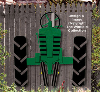 Front View Tractor Woodcraft Pattern