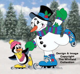 Snow Buddies on Blades Display Pattern - The Winfield Collection