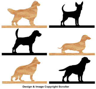 HUNDE - Briefkastenaufsatz-Muster