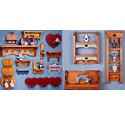 Country Heart Shelf Pattern Collection Set