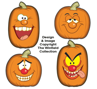 Pumpkin Faces #2 Color Poster