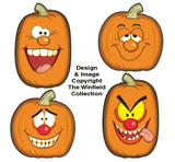 Pumpkin Faces #2 Color Poster