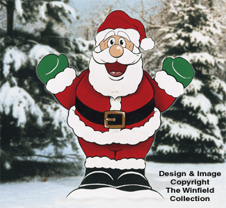 Dancing Santa Woodcraft Pattern