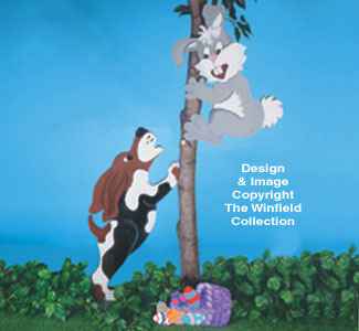 Treed Easter Bunny Woodcraft Pattern(F)