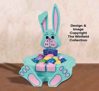 Easter Bunny Bowl Woodcraft Pattern(F)