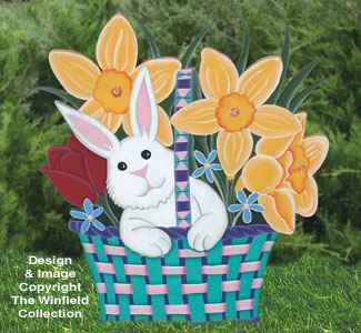 Easter Bunny Basket Woodcraft Pattern(F)