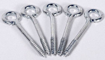 5 Pack Eye Screws 9/16" w/ 2-3/4" Shank Length [EYE5] - The Winfield Collection