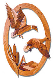 Ducks and Cattails Intarsia Project Pattern(F) - The Winfield Collection