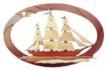 Clipper Ship Intarsia Project Pattern