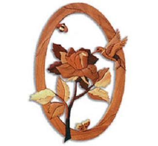 Hummingbird Rose Intarsia Project Pattern - The Winfield Collection