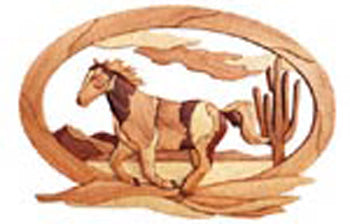 Indian Paint Scroll Saw Pattern - The Winfield Collection