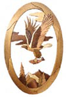 Eagle Domain Oval Intarsia Project Pattern(F) - The Winfield Collection