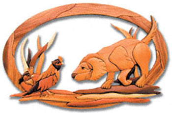Puppy and Quail Intarsia Project Pattern(F) - The Winfield Collection