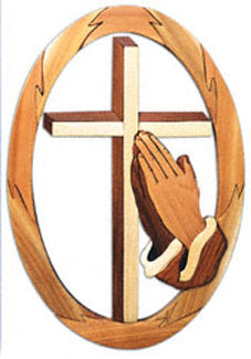 Praying Hands With Cross Project Pattern