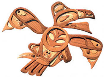 Native American Raven Intarsia Project Pattern(F) - The Winfield Collection
