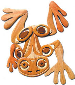 Native American Frog Intarsia Project Pattern(F) - The Winfield Collection