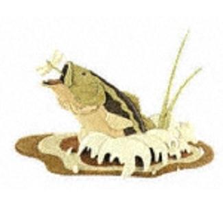 Large Mouth Bass Intarsia Pattern - The Winfield Collection