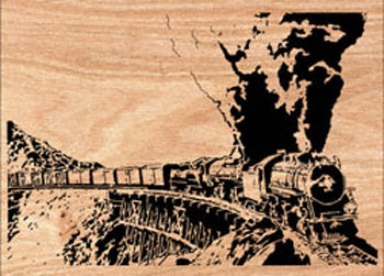 Full Steam Ahead Scrolled Art Pattern - The Winfield Collection