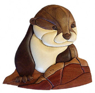 Baby River Otter Intarsia  Project Pattern - The Winfield Collection