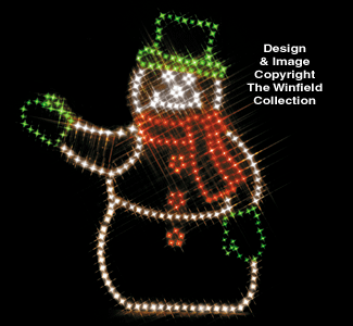 Waving Snowman Nite-Lite Wood Plans