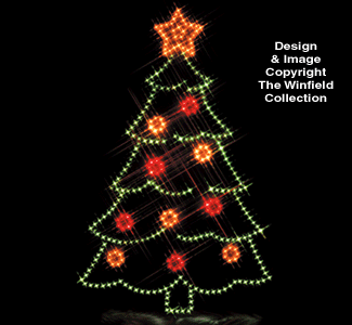 Waving Snowman & Tree Nite-Lite Pattern Set