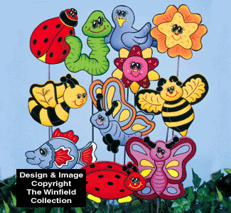 Garden & Bug Plant Pokes Pattern