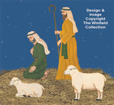 2/3 Life-Size Shepherds & Sheep Color Poster